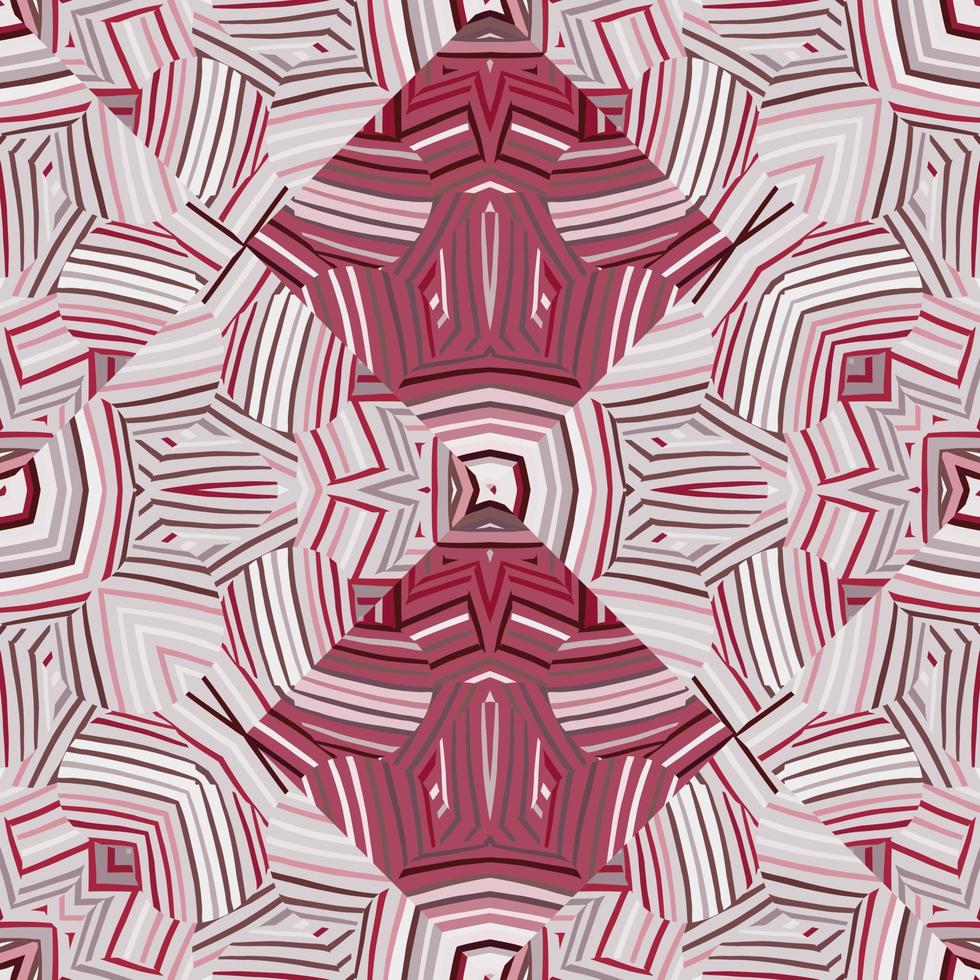 Geometric lines wallpaper. Abstract ethnic tile. Tribal mosaic seamless pattern. vector