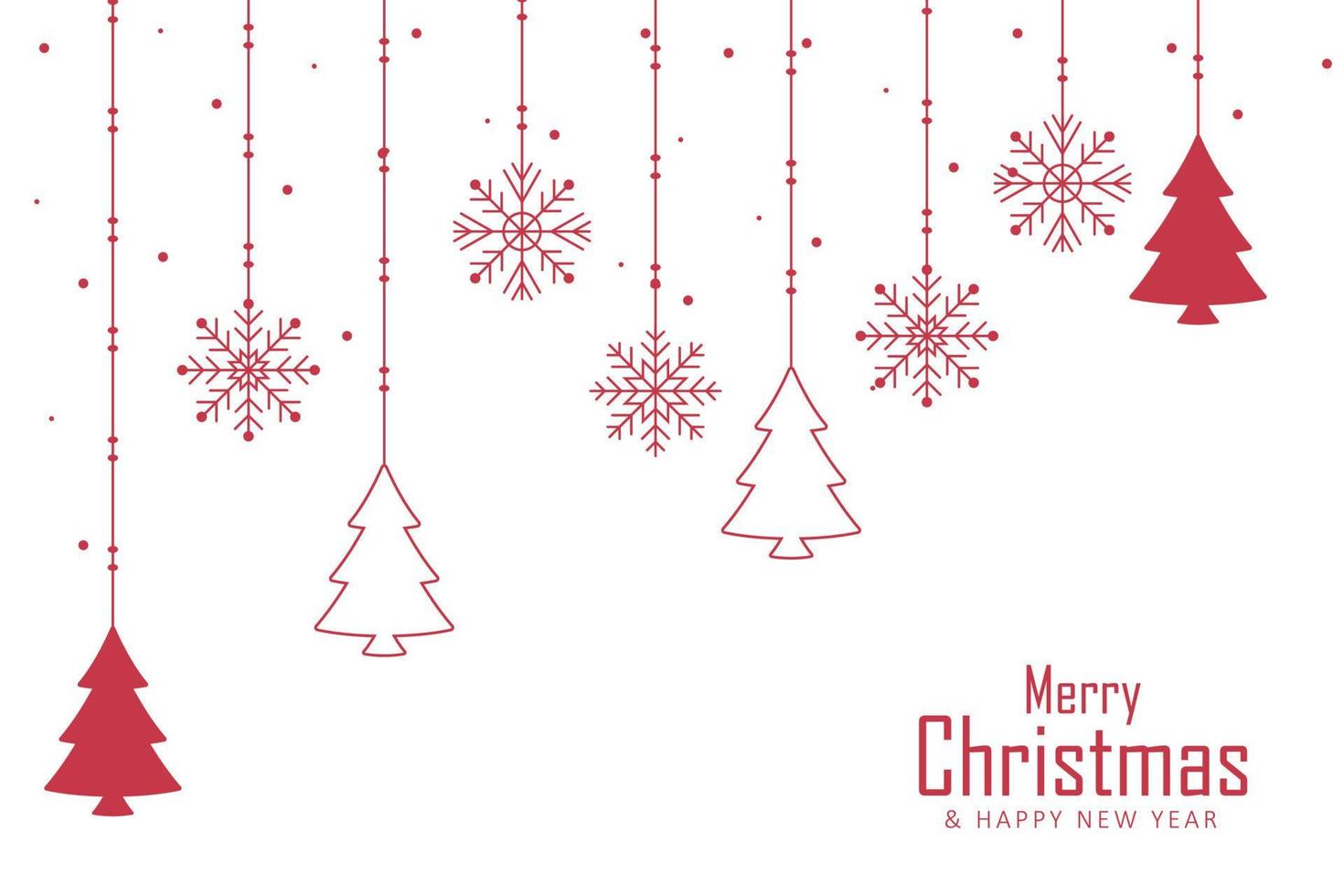 Modern christmas background design vector
