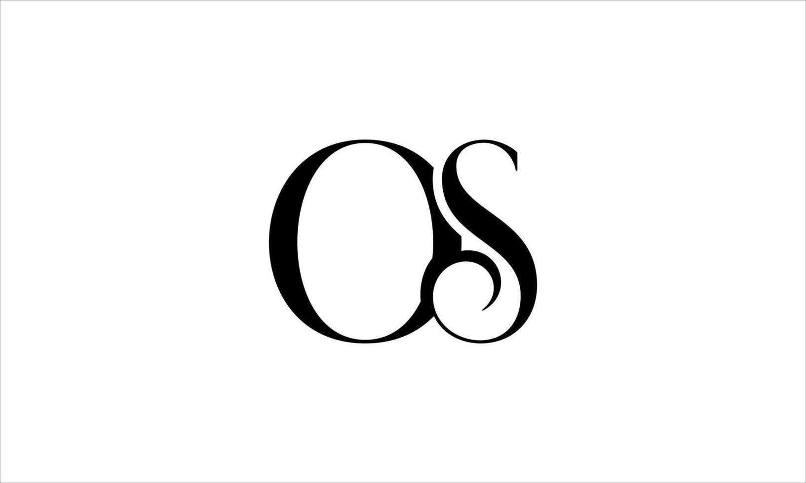 OS Logo Design. Initial OS Letter Logo Icon Design Vector Pro Vector.