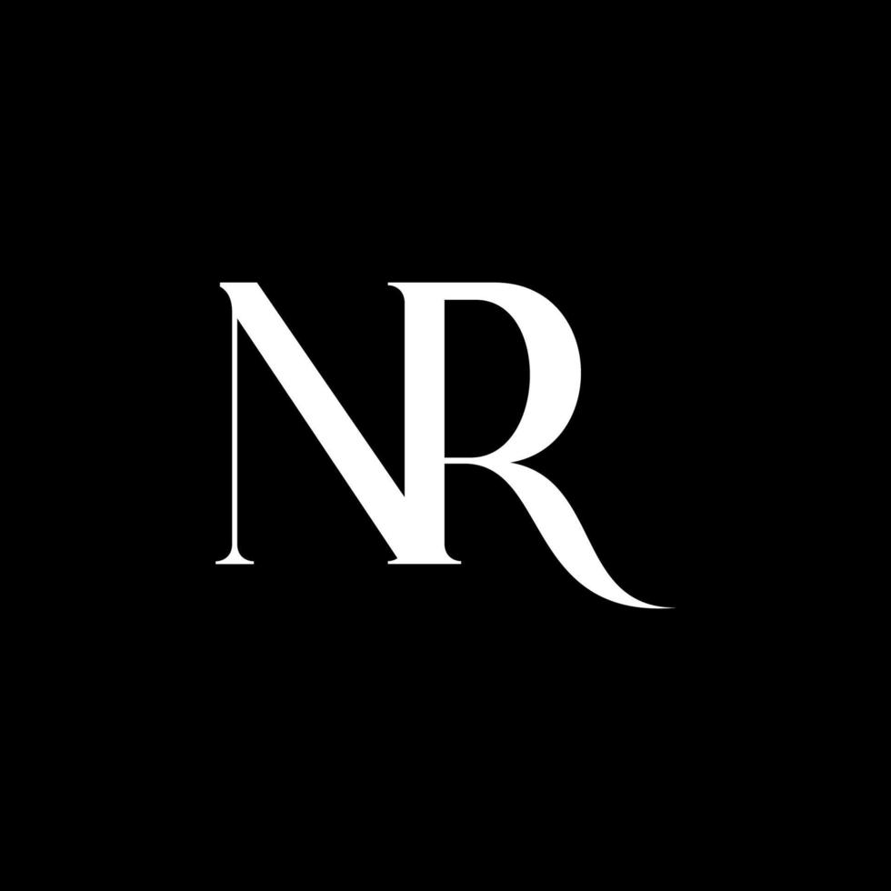 NR Logo Design. Initial NR Letter Logo Icon Design Vector Pro Vector.