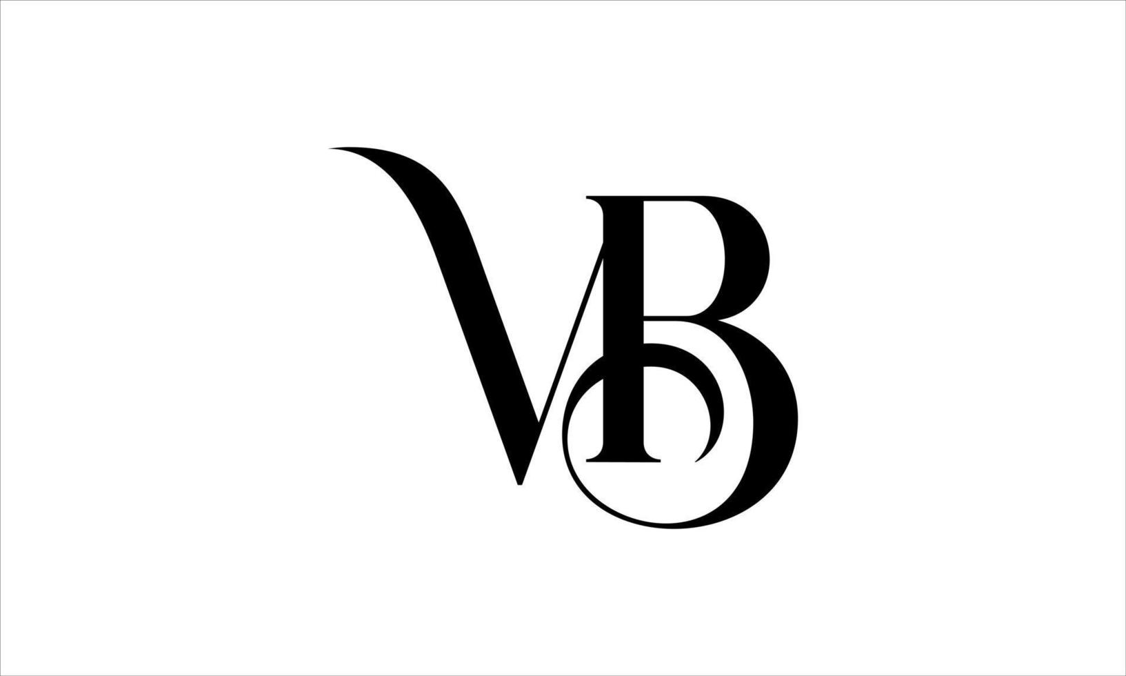 diseño de logotipo vb. vector de diseño de icono de logotipo de letra vb inicial pro vector.