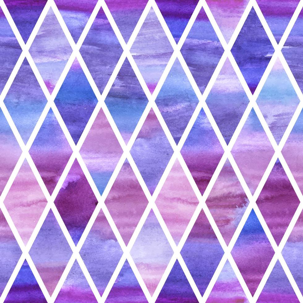Watercolor violet rumb seamless pattern vector