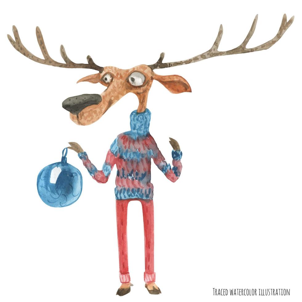 Christmas Deer are decorator vector