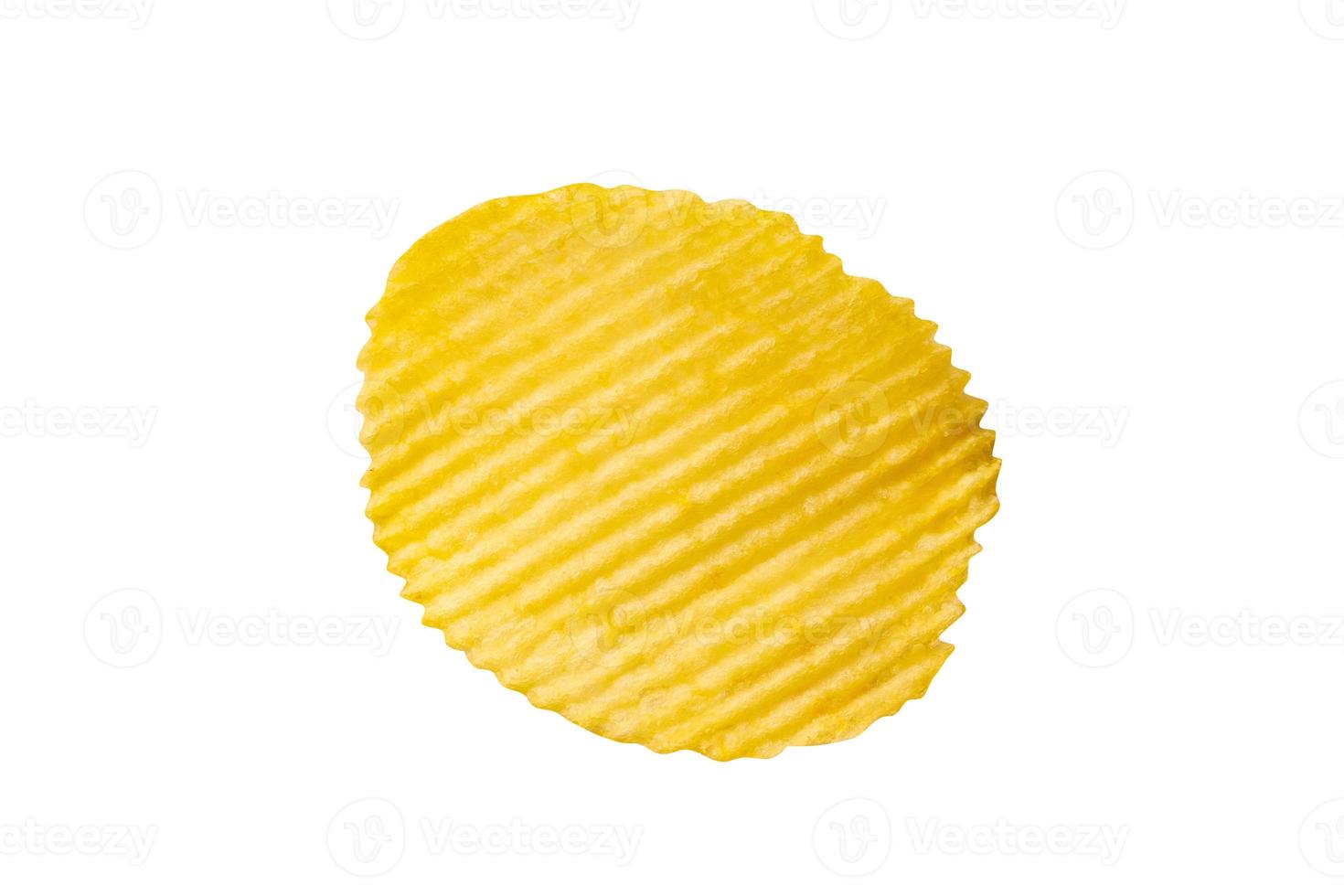 potato chip isolated on white background photo