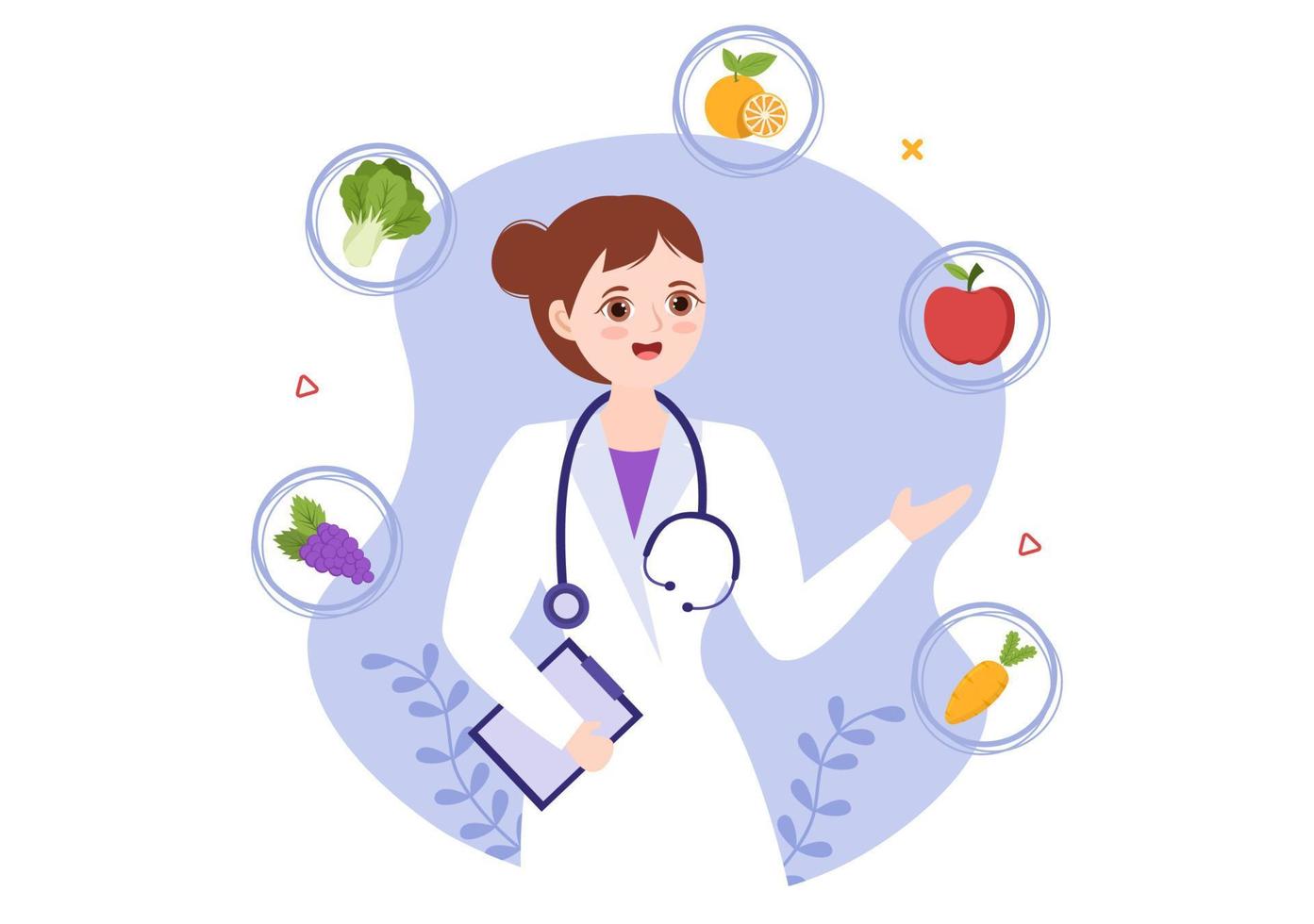 tienda de nutrición con suplemento dietético de vitaminas y minerales como frutas o verduras frescas plantilla dibujada a mano ilustración plana de dibujos animados vector