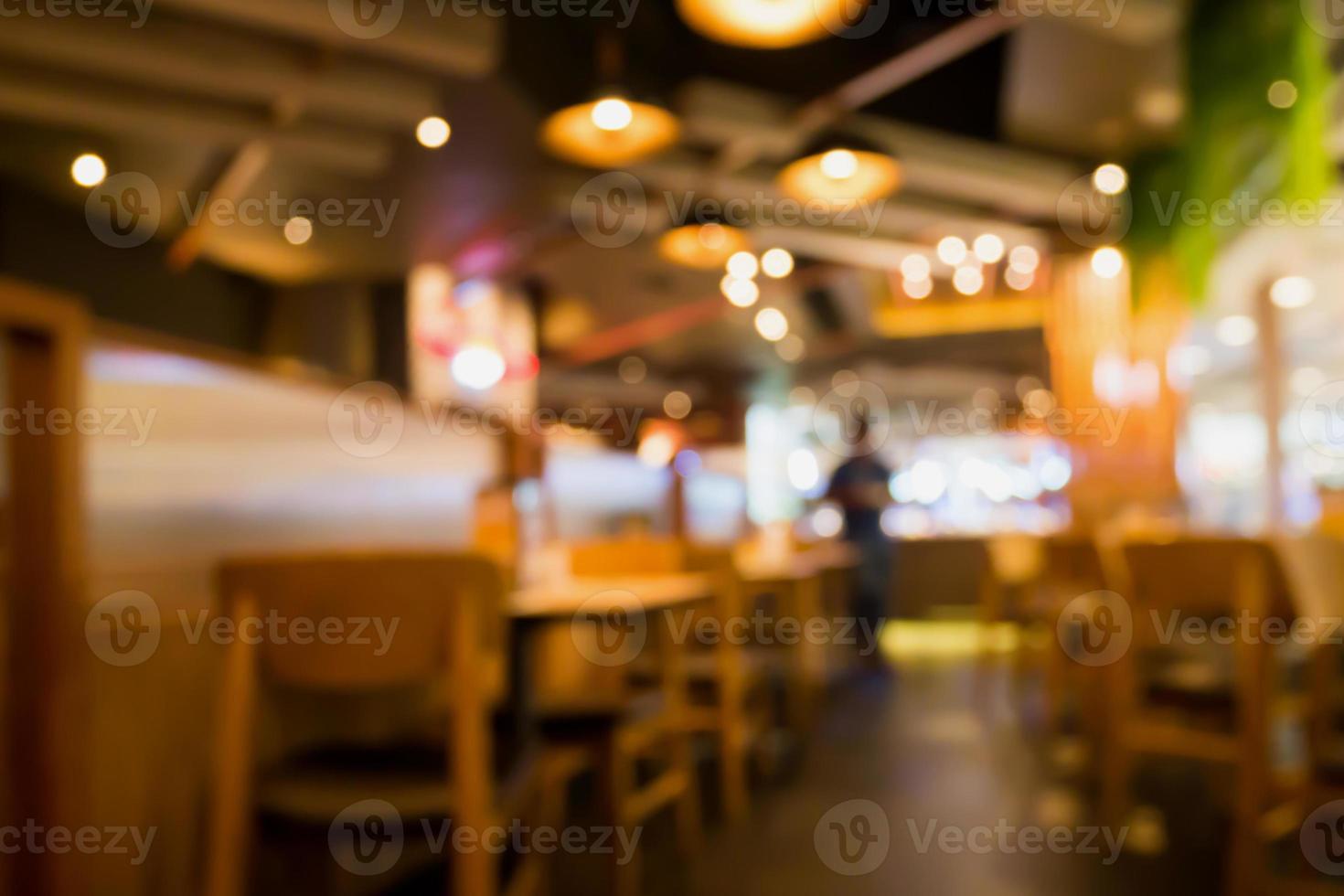 restaurante café interior resumen desenfoque de fondo foto