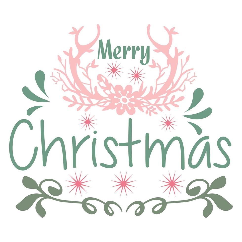 Merry Christmas T-shirt Design vector