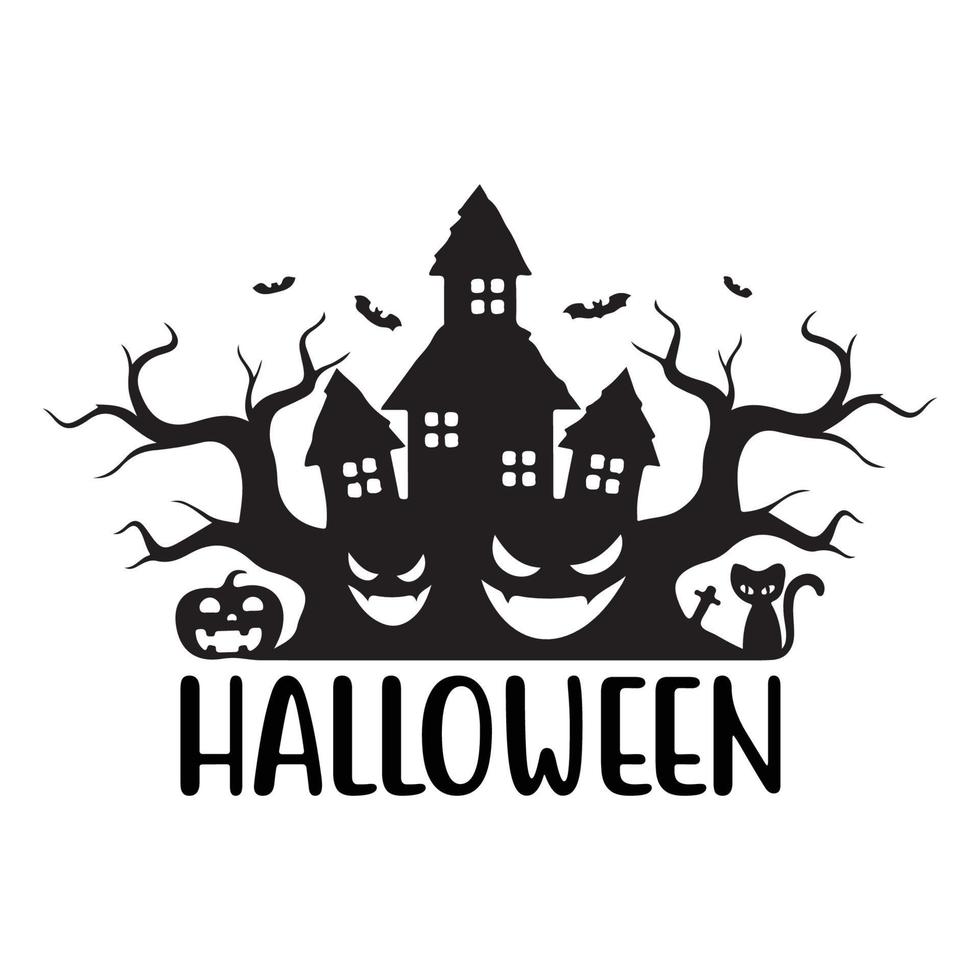 Halloween T-shirt Design vector