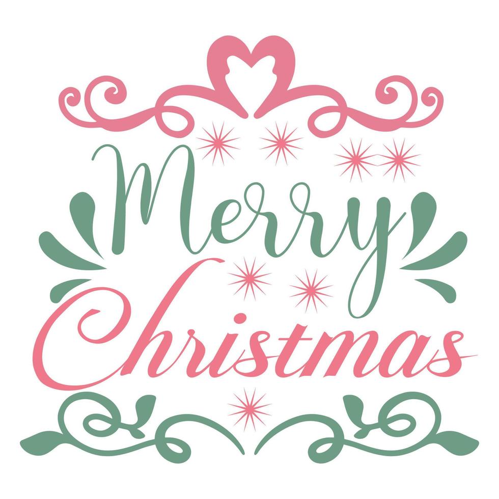 Merry Christmas T-shirt Design vector