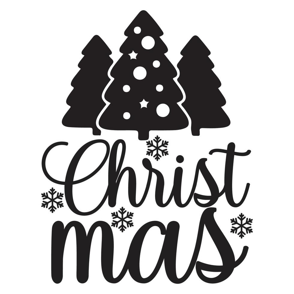 Merry Christmas T-shirt Design vector