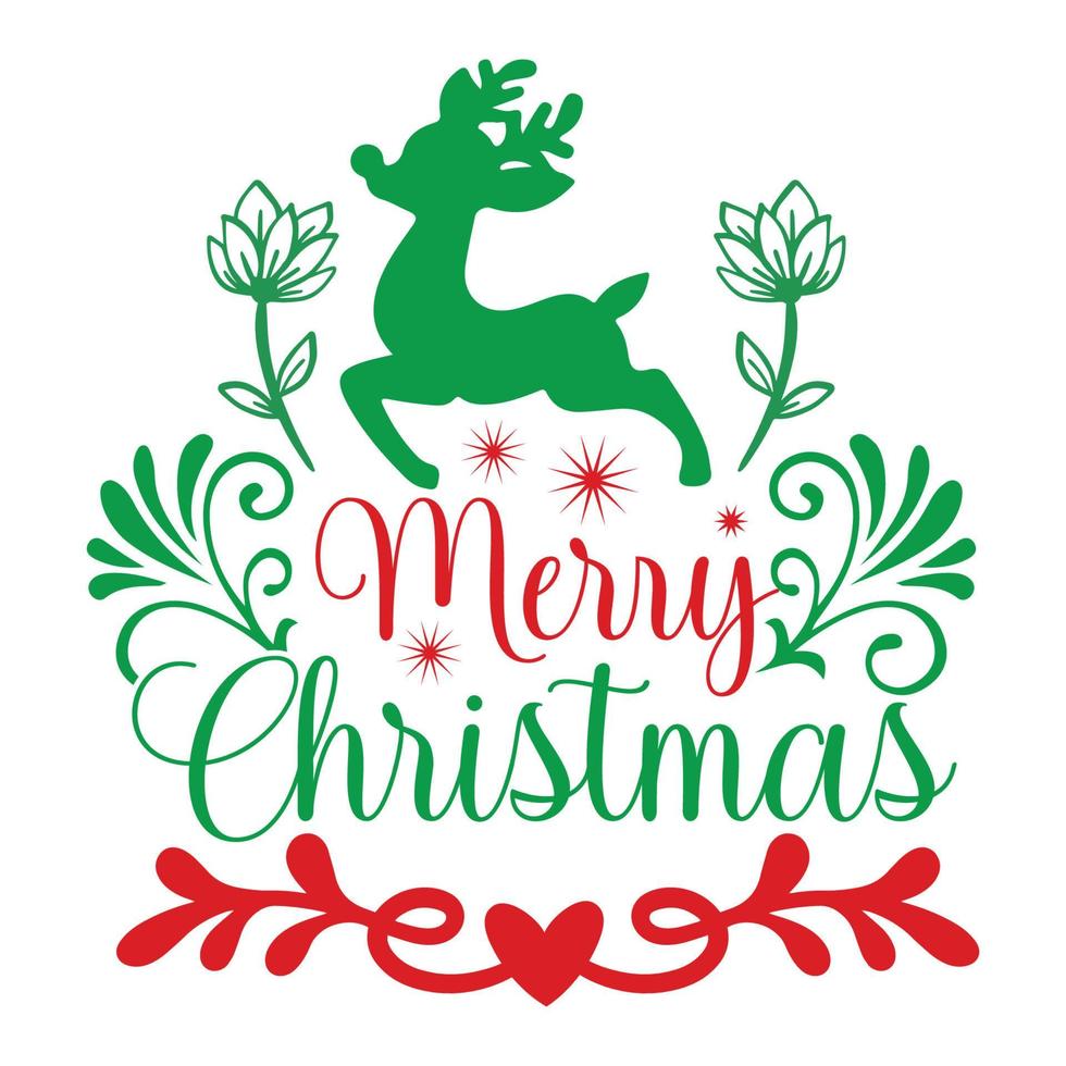 Christmas T-shirt Design vector