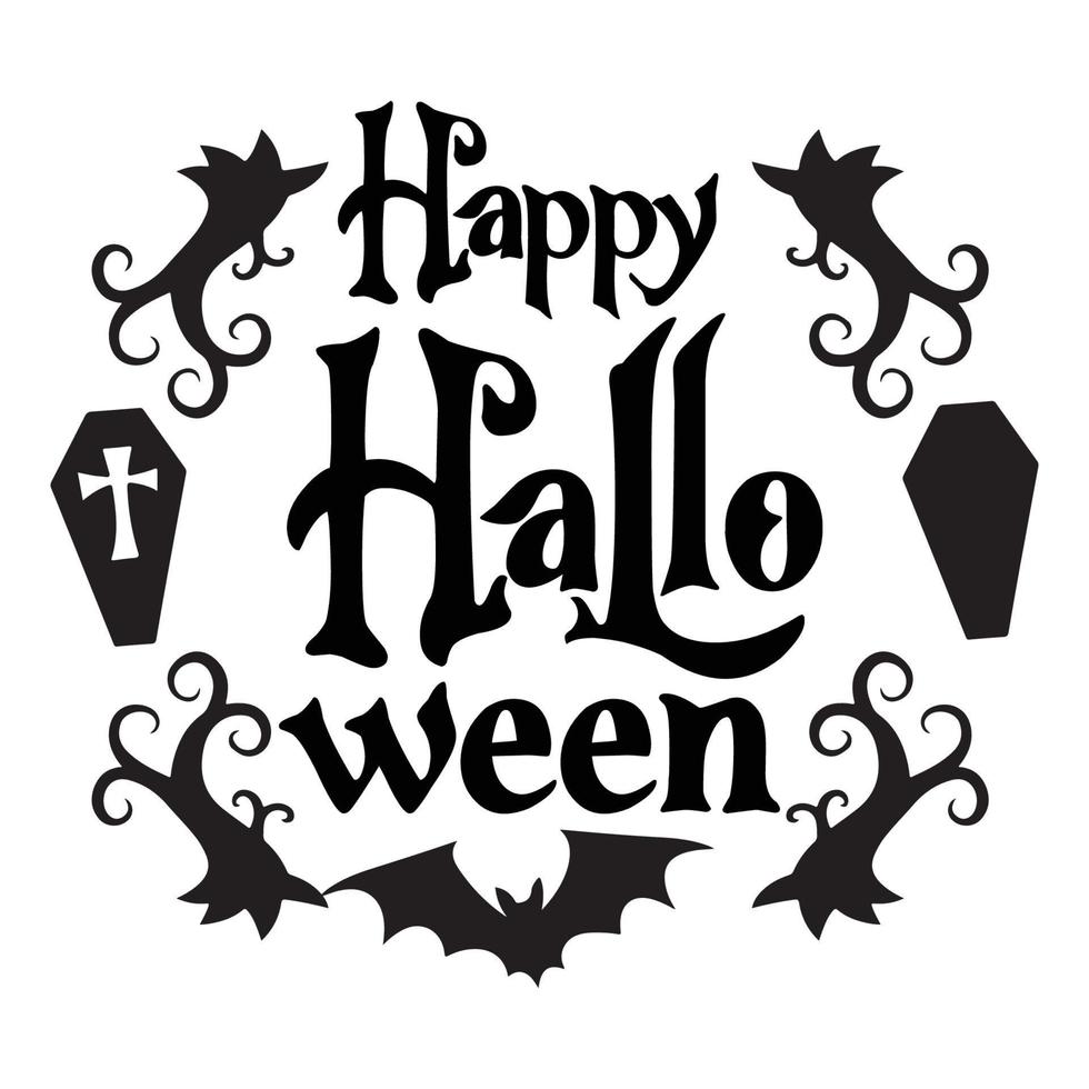 Halloween T-shirt Design vector