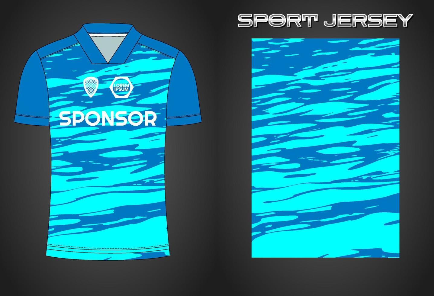 Soccer jersey sport shirt design template vector