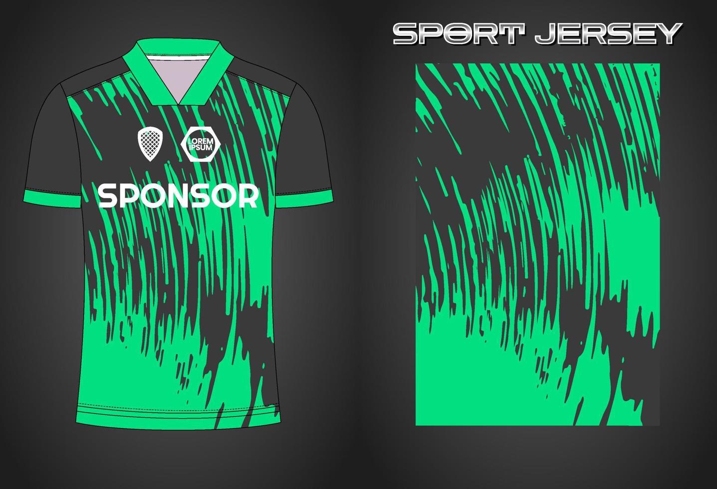 Soccer jersey sport shirt design template vector