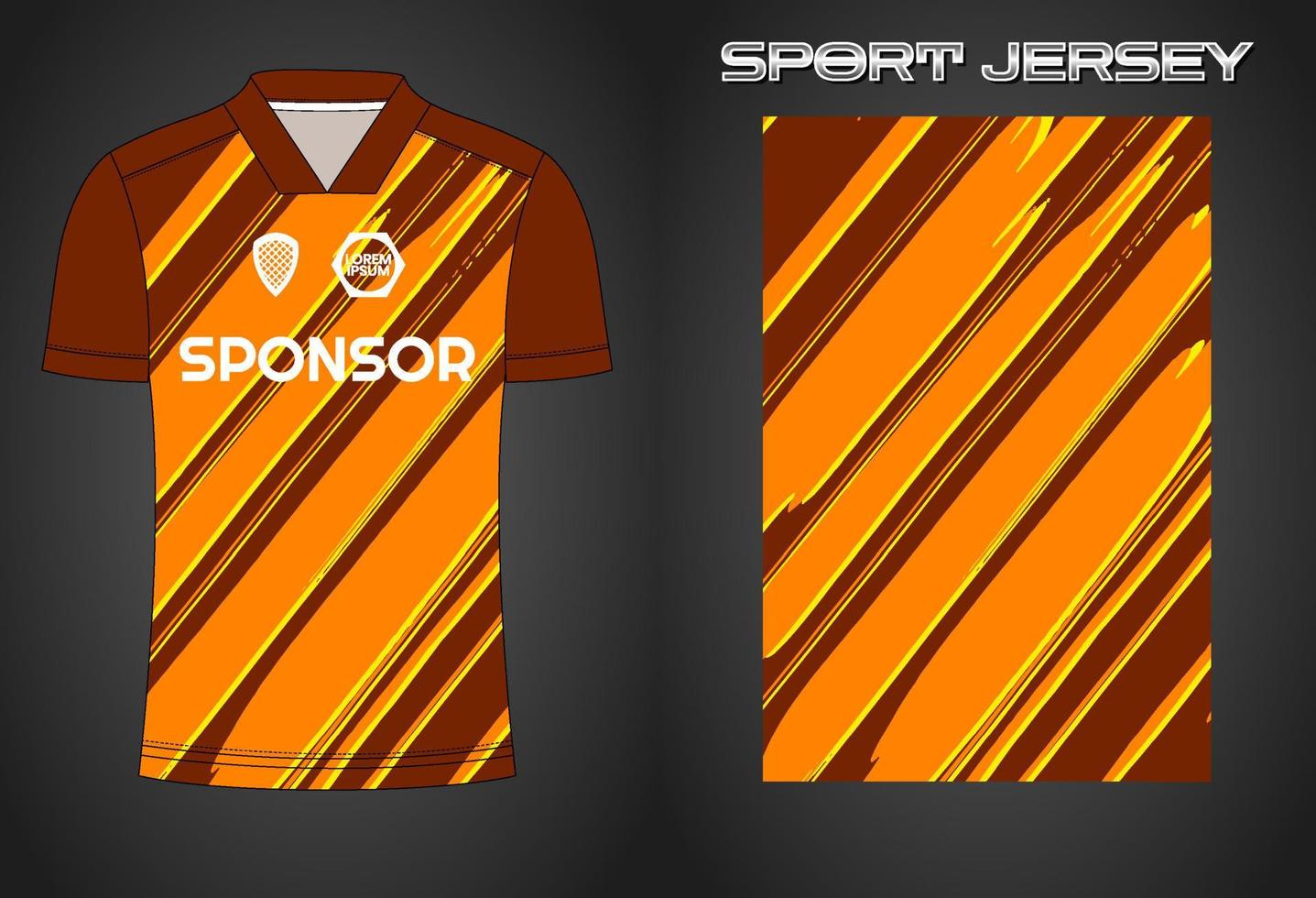 Soccer jersey sport shirt design template vector