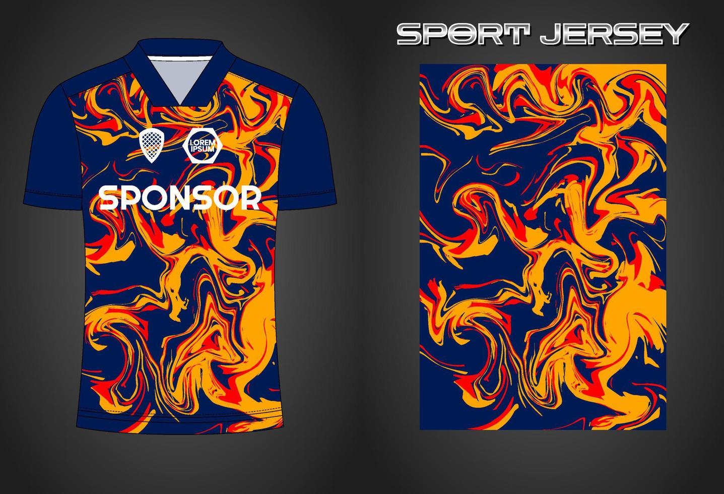 Soccer jersey sport shirt design template vector