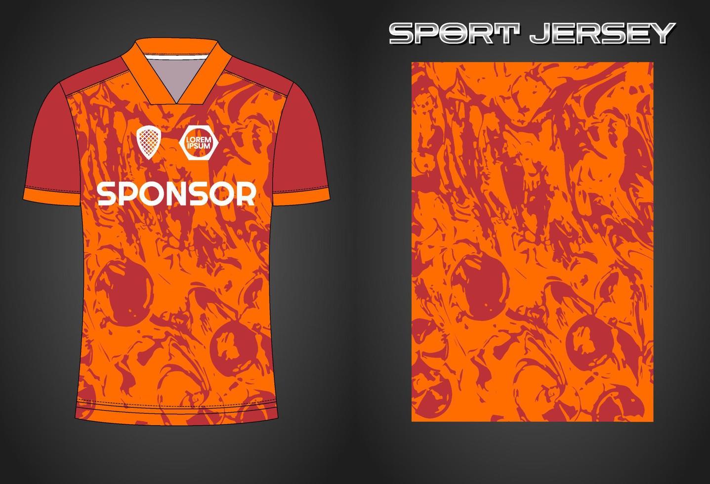 Soccer jersey sport shirt design template vector