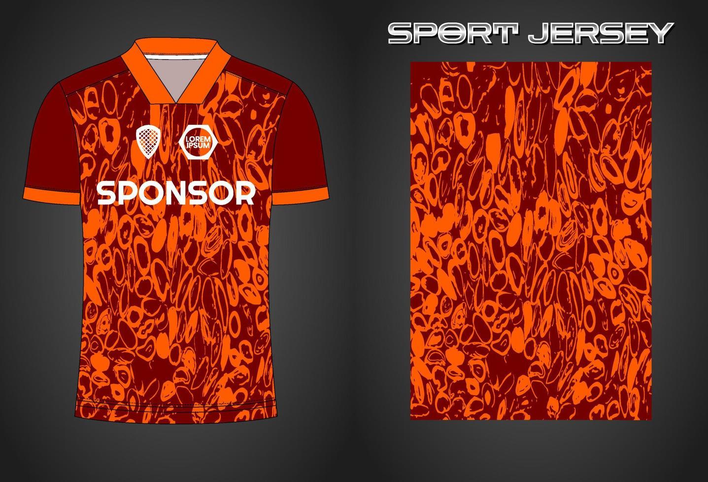 Soccer jersey sport shirt design template vector