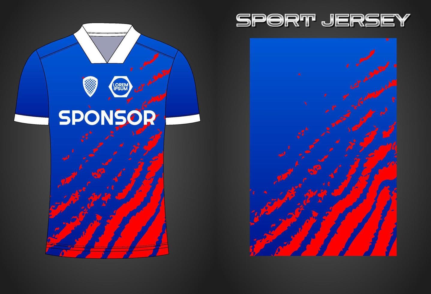 Soccer jersey sport shirt design template vector