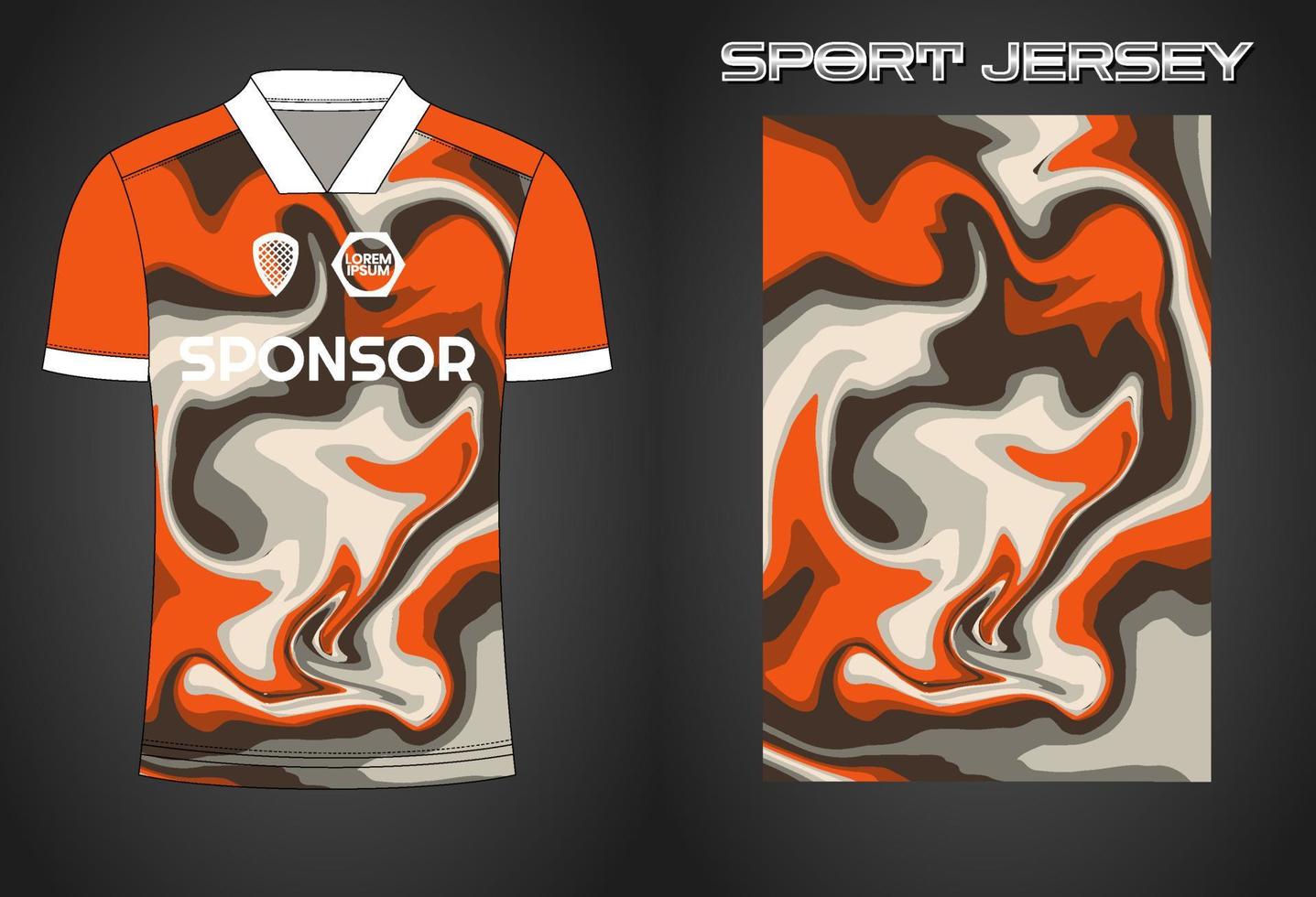 Soccer jersey sport shirt design template vector