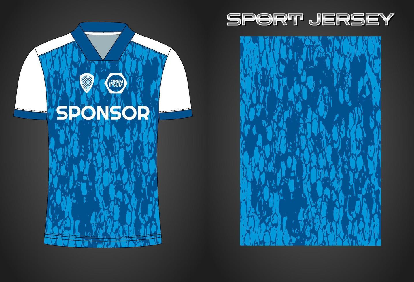 Soccer jersey sport shirt design template vector