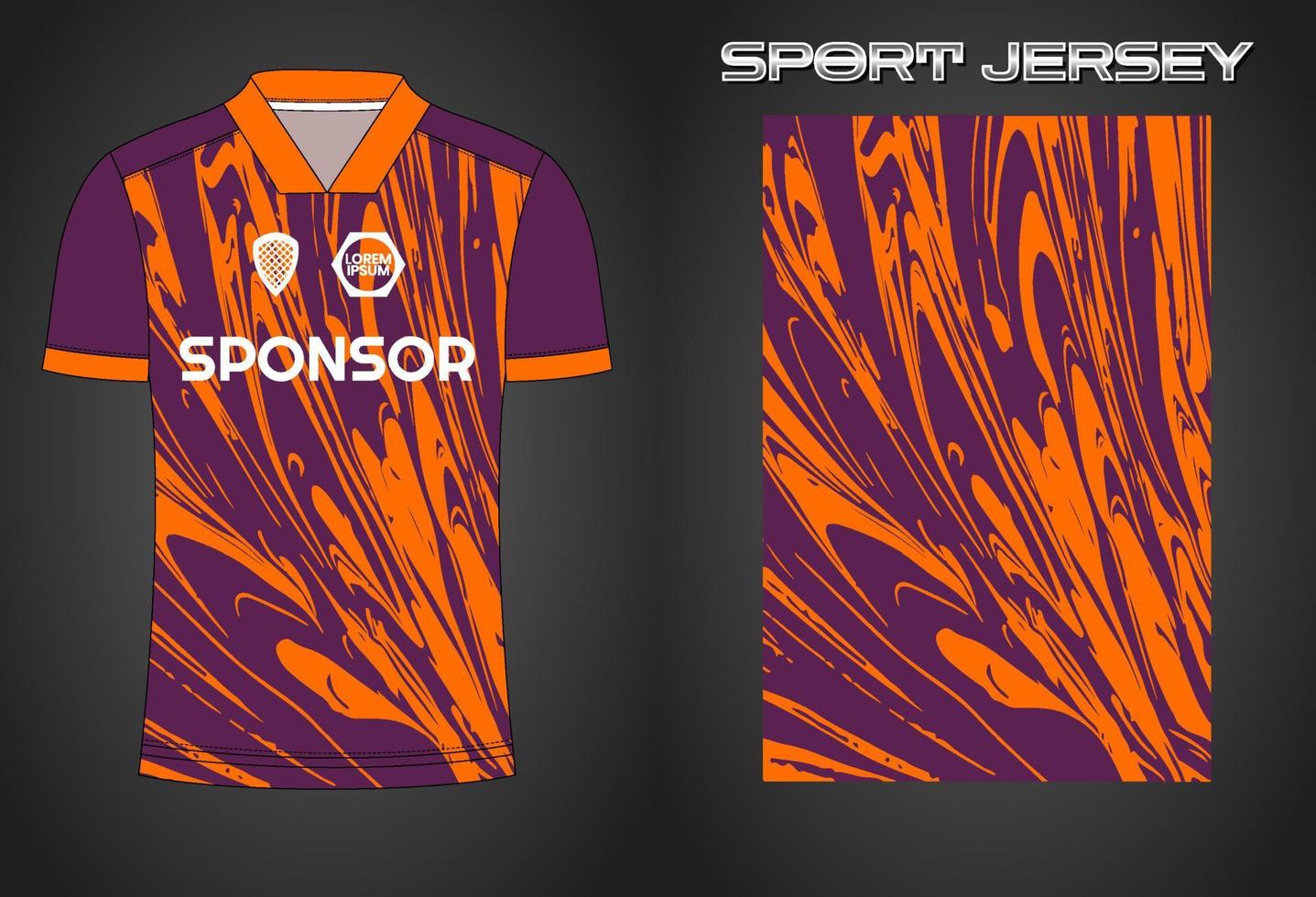 Soccer jersey sport shirt design template vector