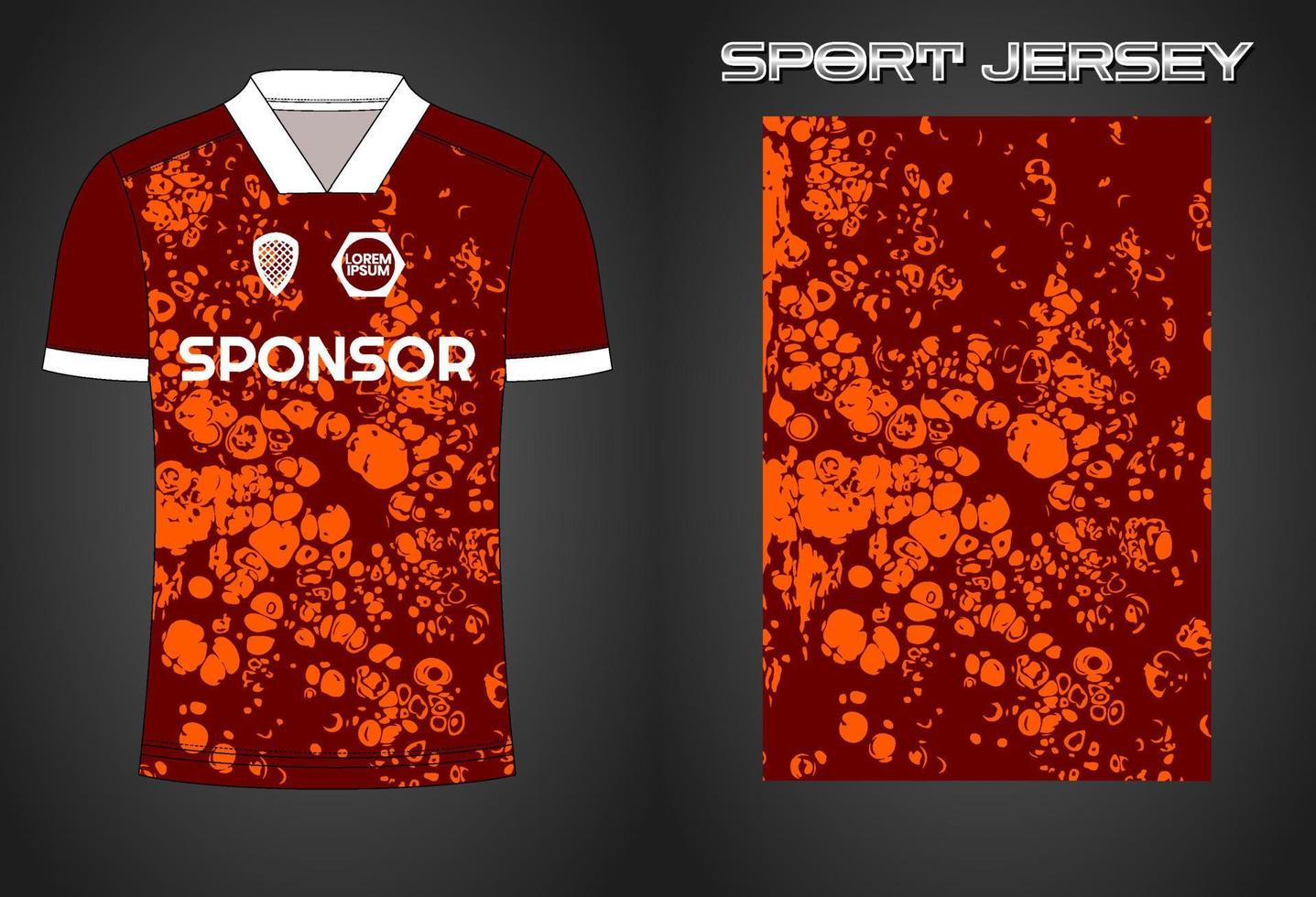 Soccer jersey sport shirt design template vector