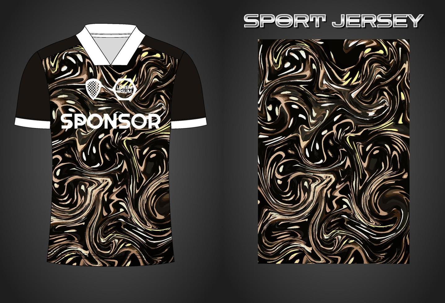 Soccer jersey sport shirt design template vector