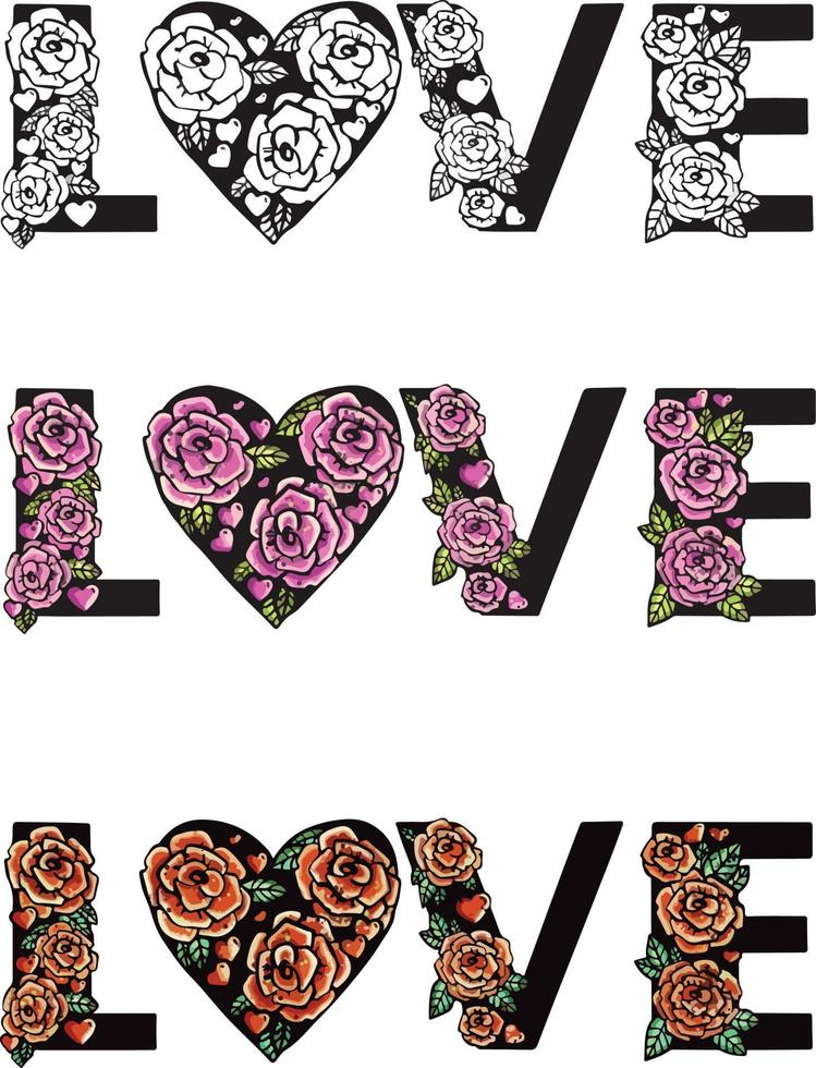 Pink roses pattern. Black background. High quality illustration vector