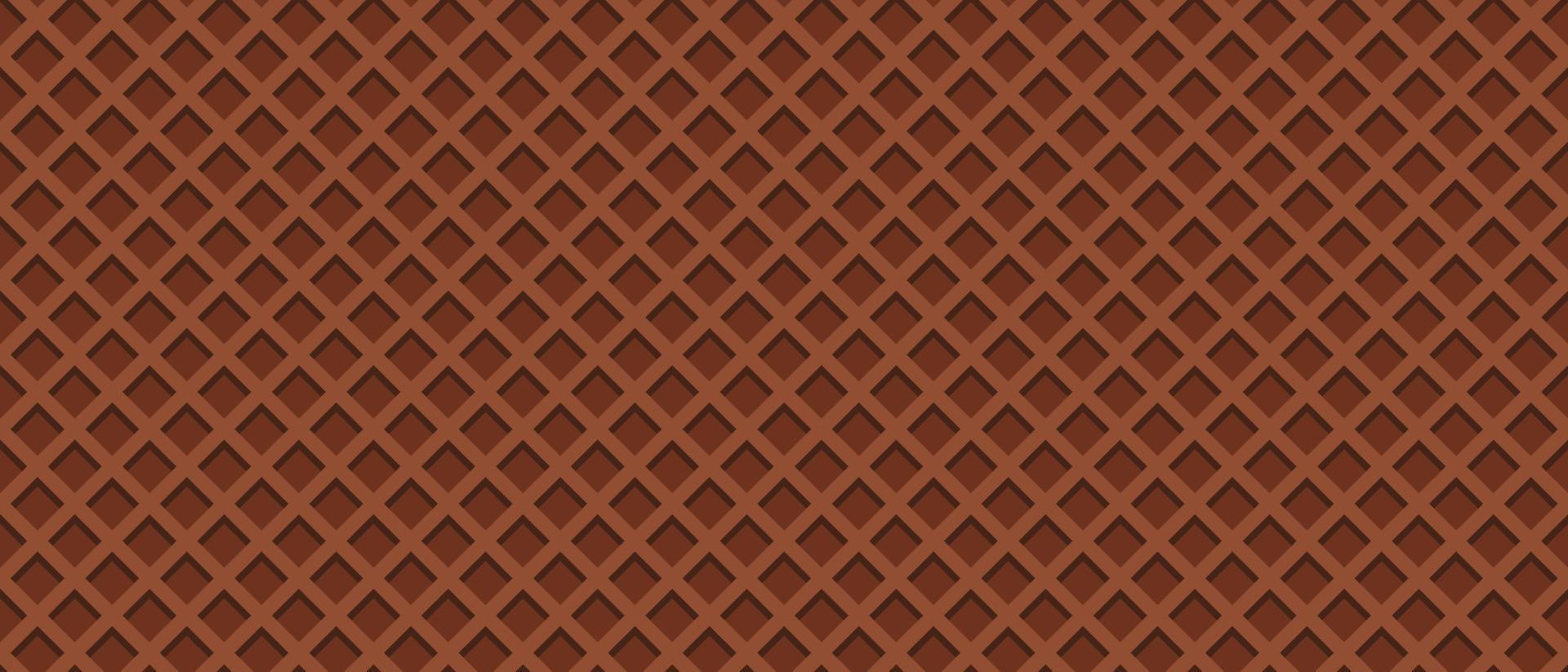 Seamless realistic wafer pattern. Wafer background. Ice cream cone vector texture. Sweet dessert wafer background. Appetizing repeat wafer texture. Vector illustration