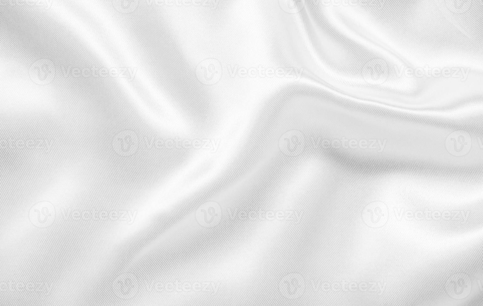 Abstract white fabric with soft wave texture background photo