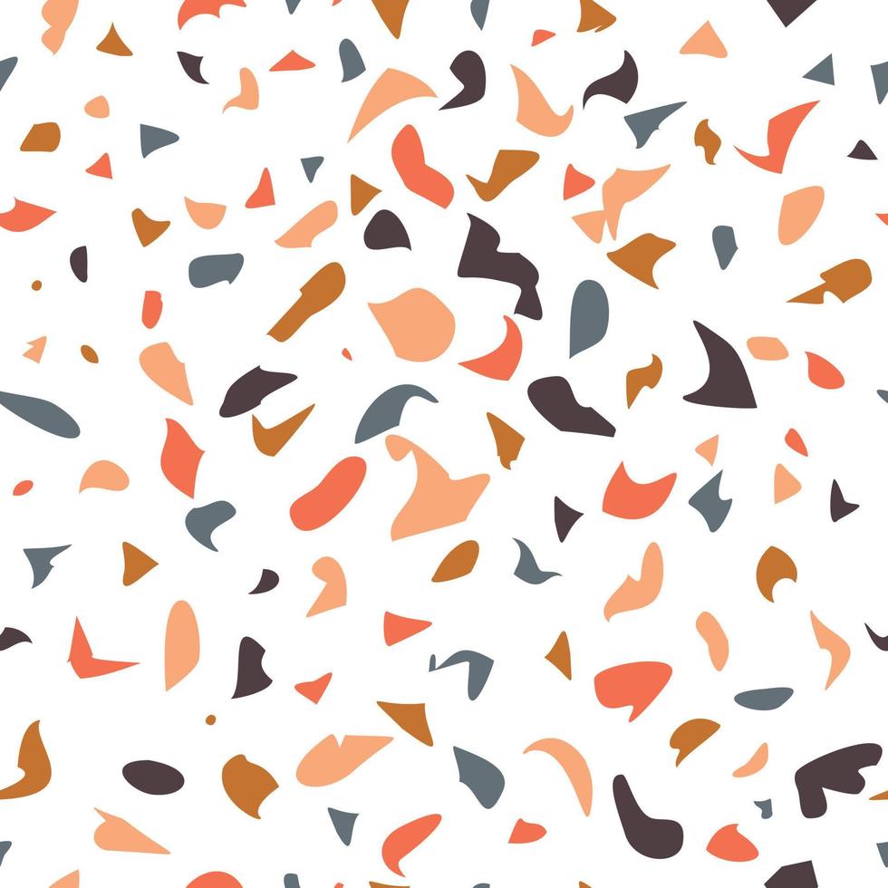 Terrazzo vector seamless pattern