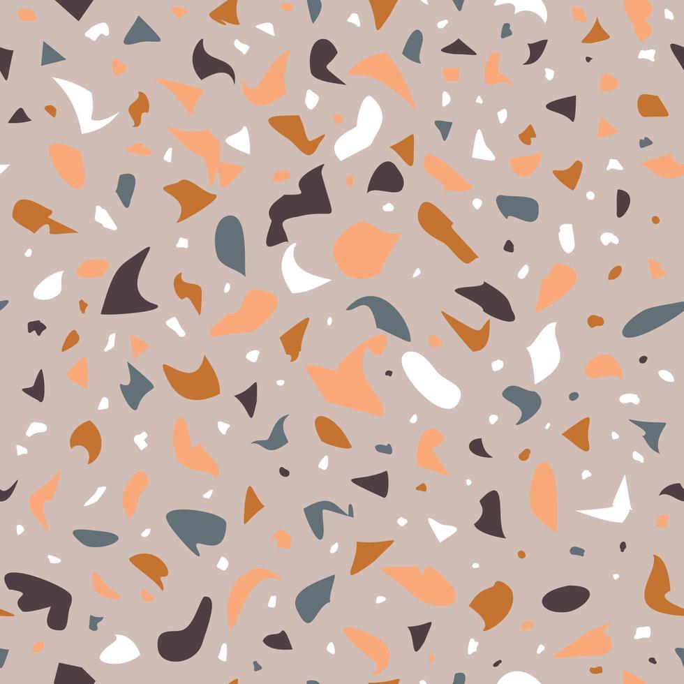 Terrazzo vector seamless pattern