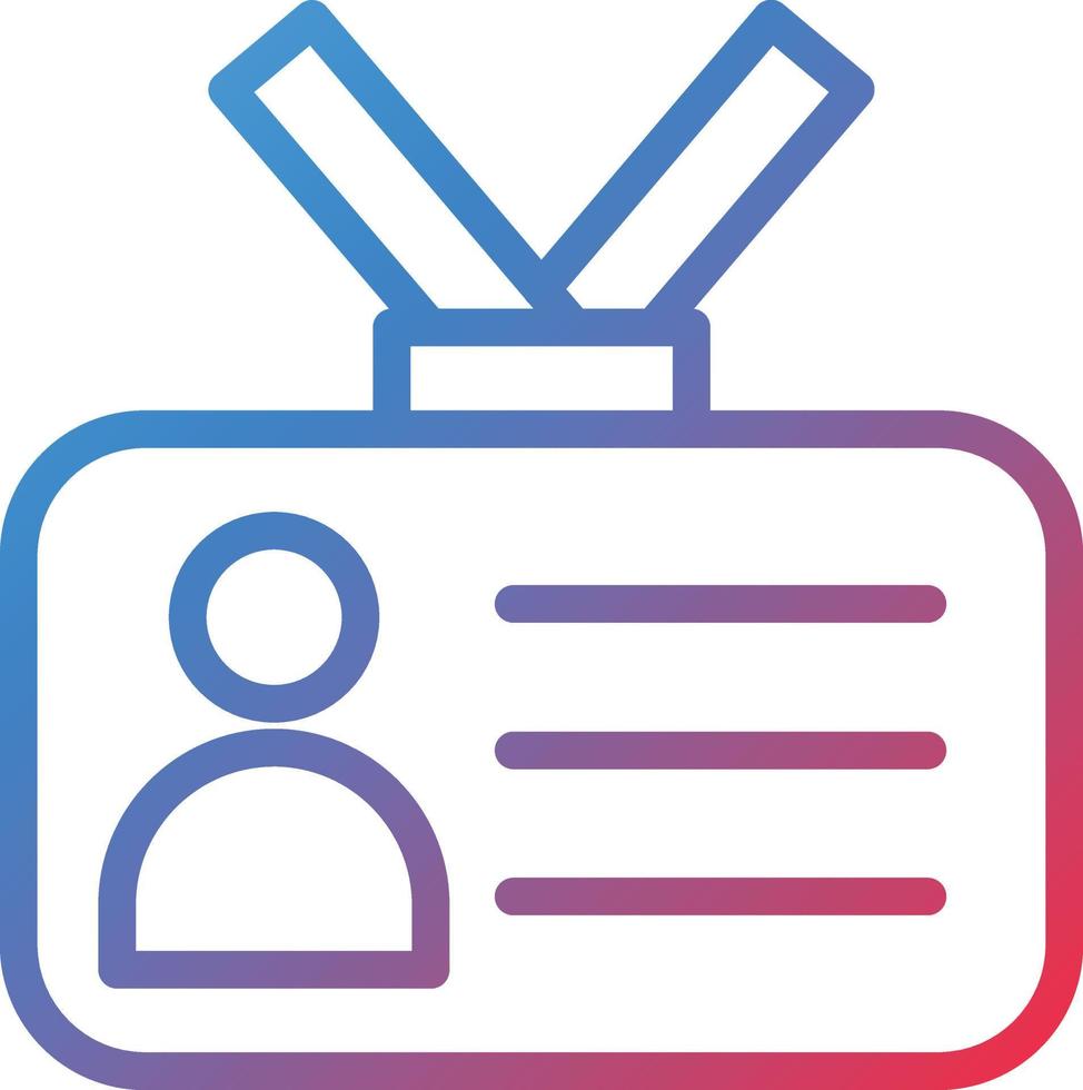 Student Card Icon Style vector