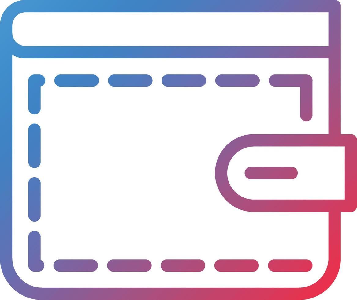 Wallet Icon Style vector