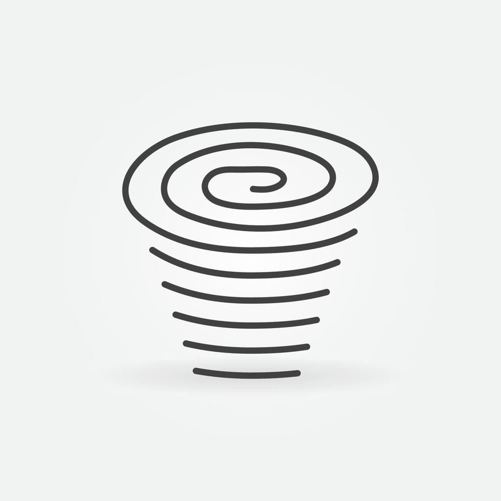 Tornado linear icon. Cyclone or Storm vector outline symbol