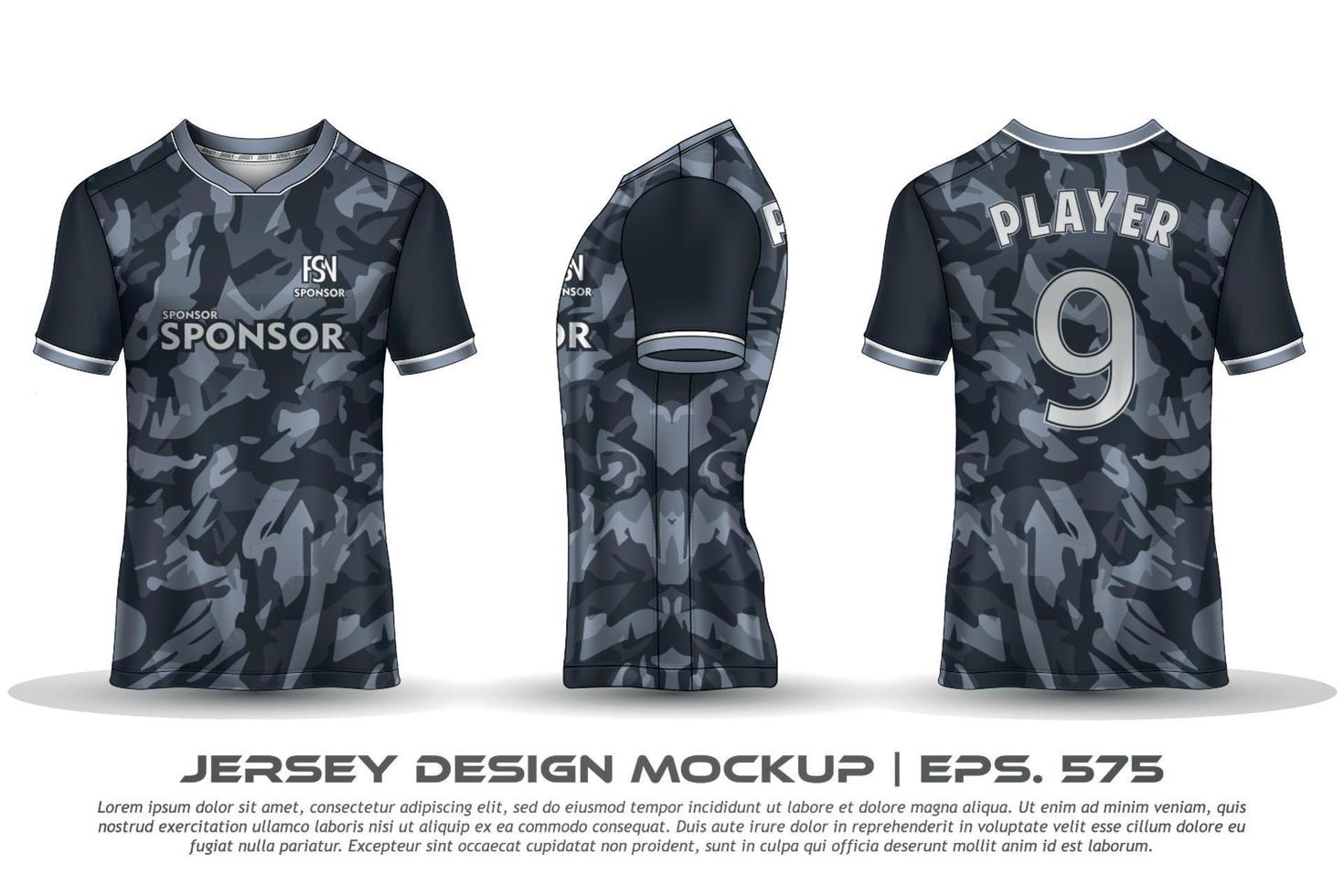 Jersey design sublimation t shirt Premium geometric pattern Incredible Vector collection for Soccer football racing cycling gaming motocross sports