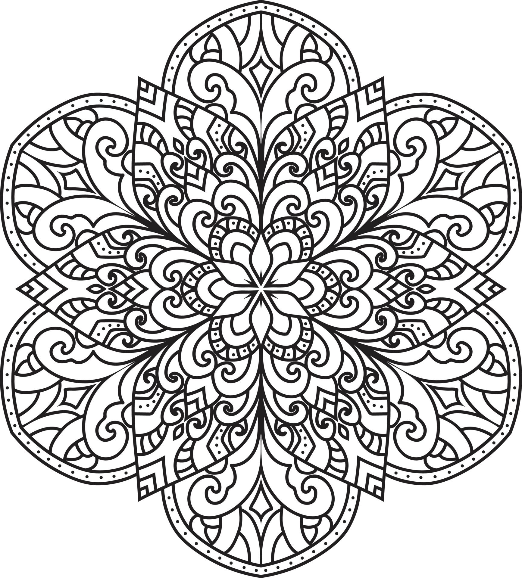 Decorative mandala design 12742113 Vector Art at Vecteezy