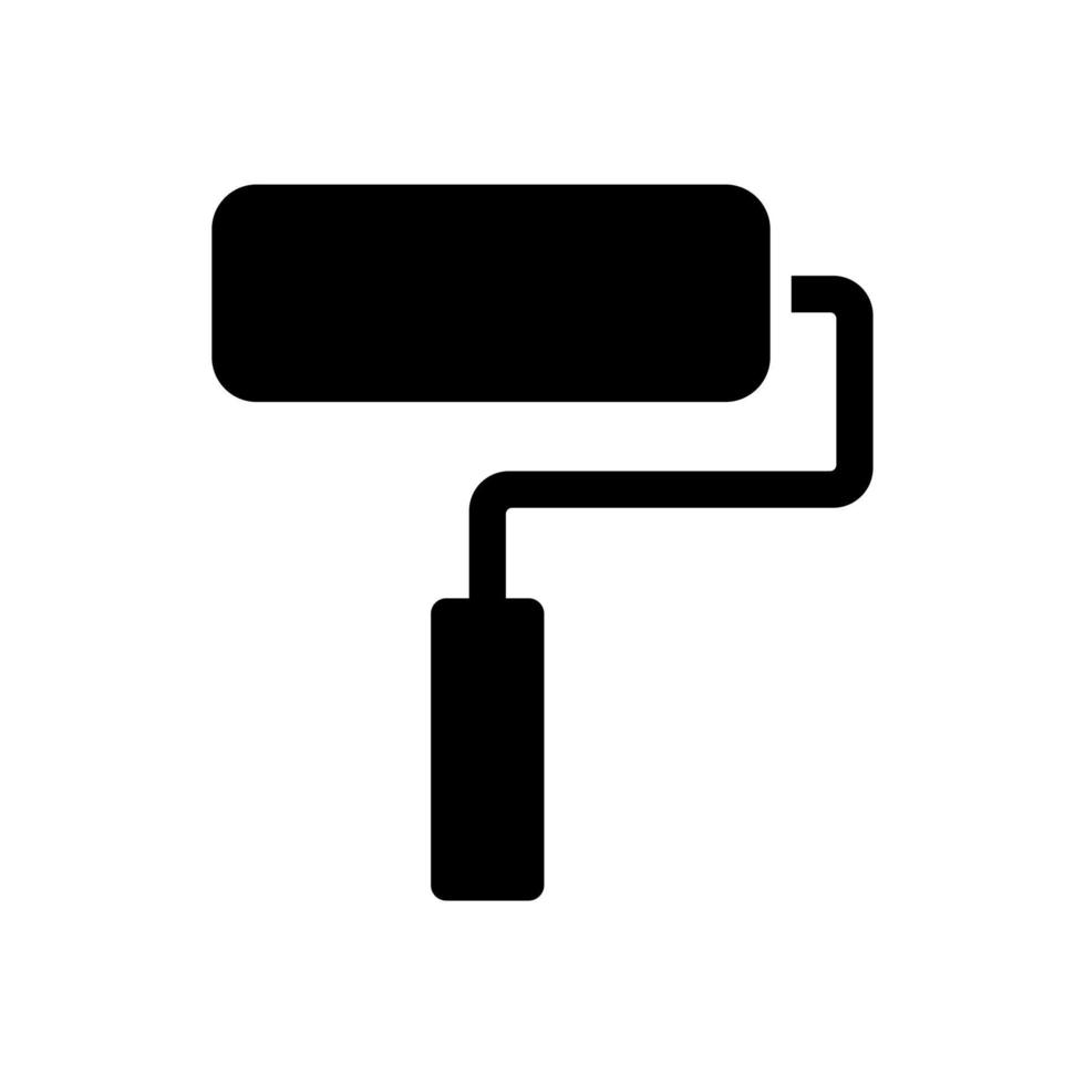 paint roller icon vector