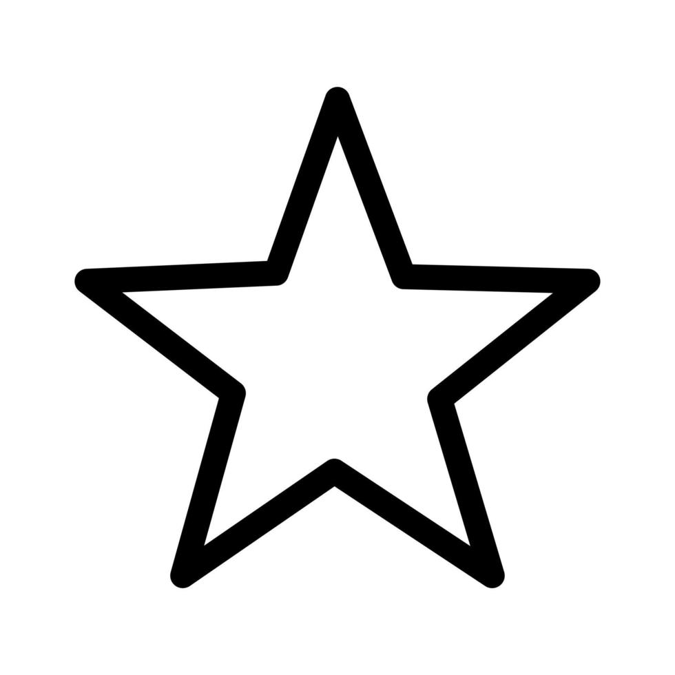 star outline icon vector