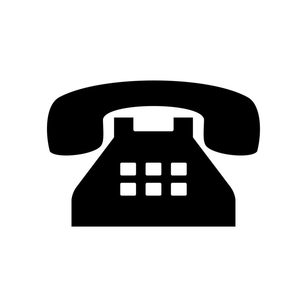 old telephone icon vector