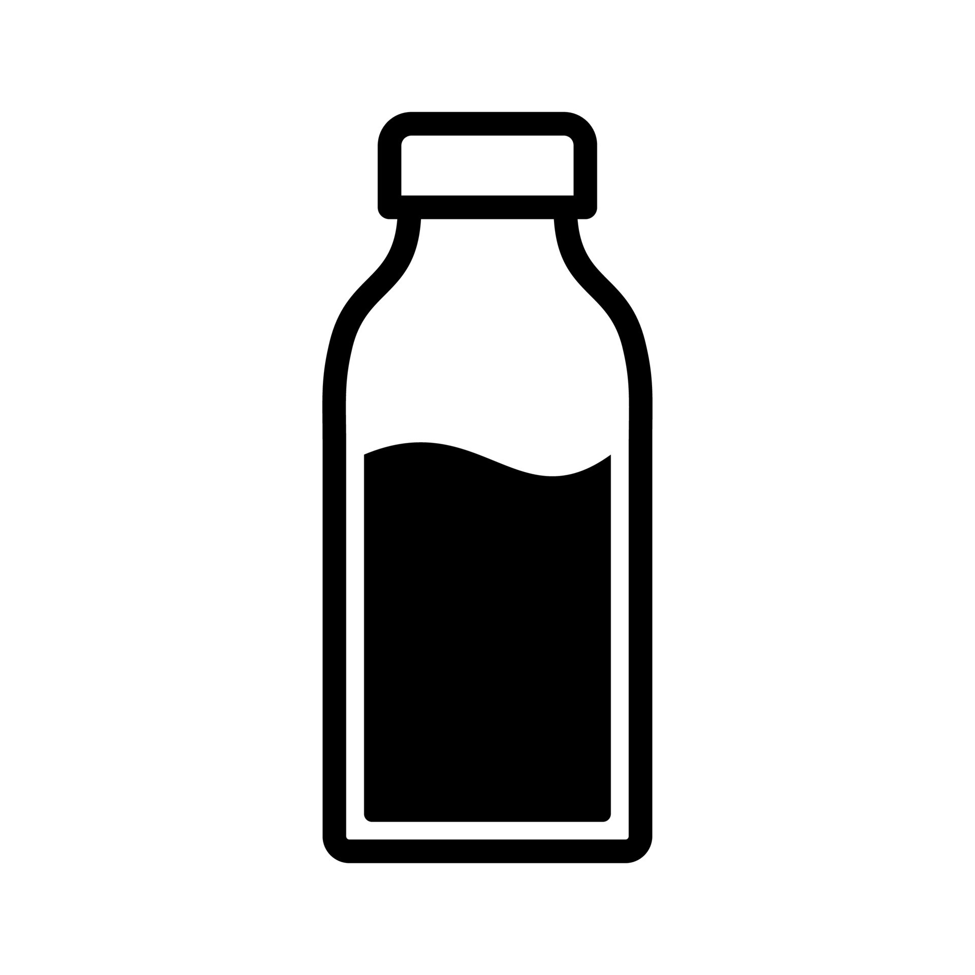milk bottle icon 12742184 Vector Art at Vecteezy
