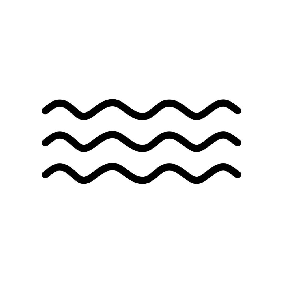 water outline icon vector
