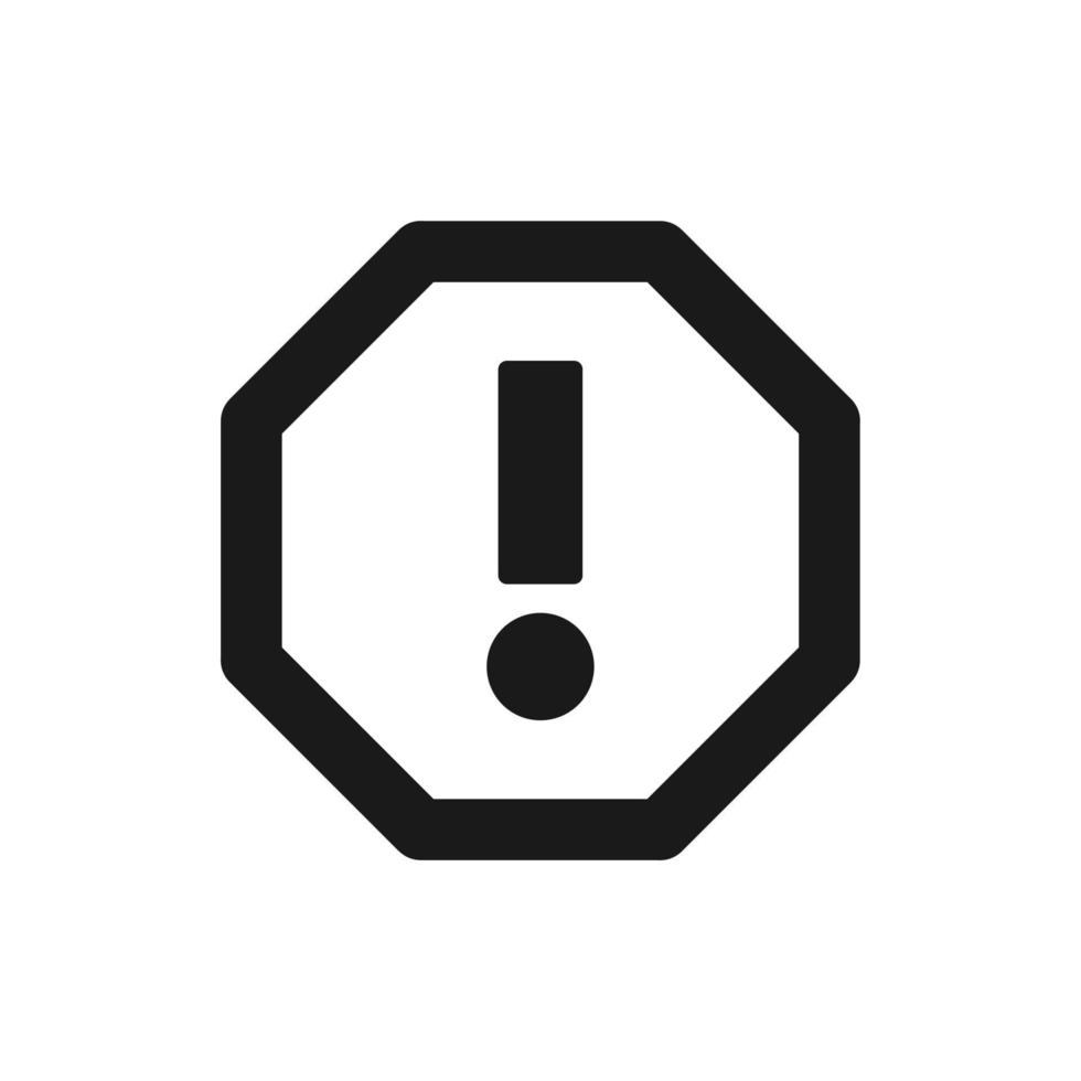 warning sign icon vector