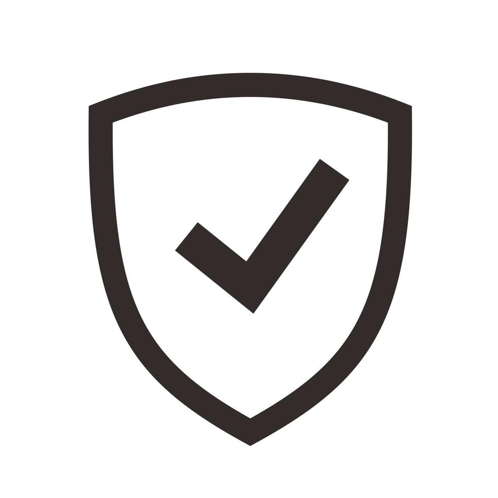 protect shield icon vector