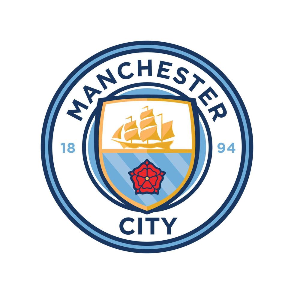 logotipo de la ciudad de manchester fc vector