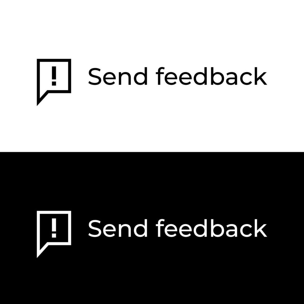 Send feedback menu icon vector in clipart style
