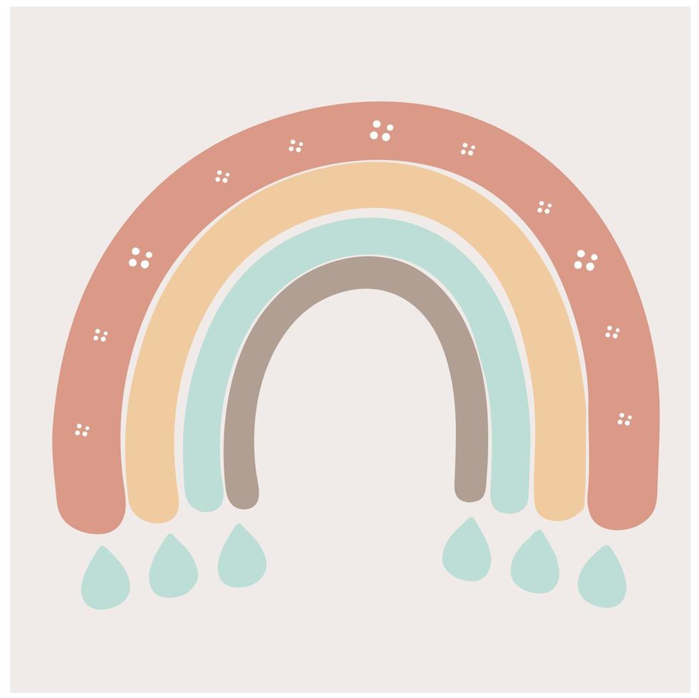 Boho Rainbow. Vector Illustration.