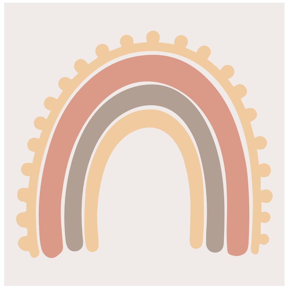 Boho Rainbow. Vector Illustration.