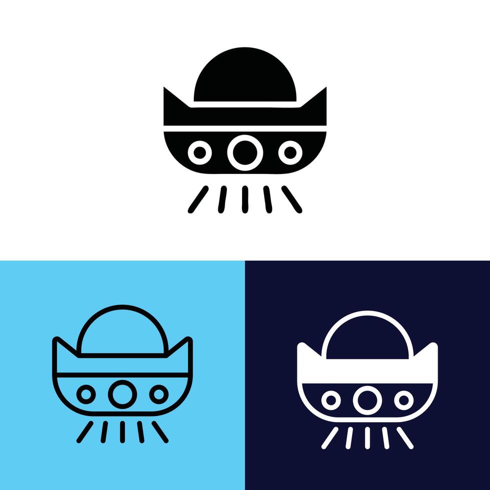 illustration vector and logo Ufo. sign from modern collection for mobile concept and web apps design. Nice design perfect.